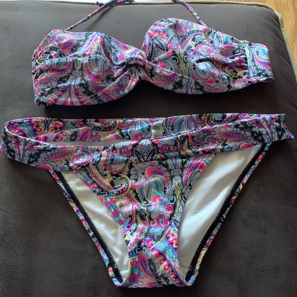 VS multicolor bathing suit.